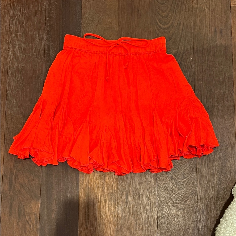 Red Women's Skirt size small